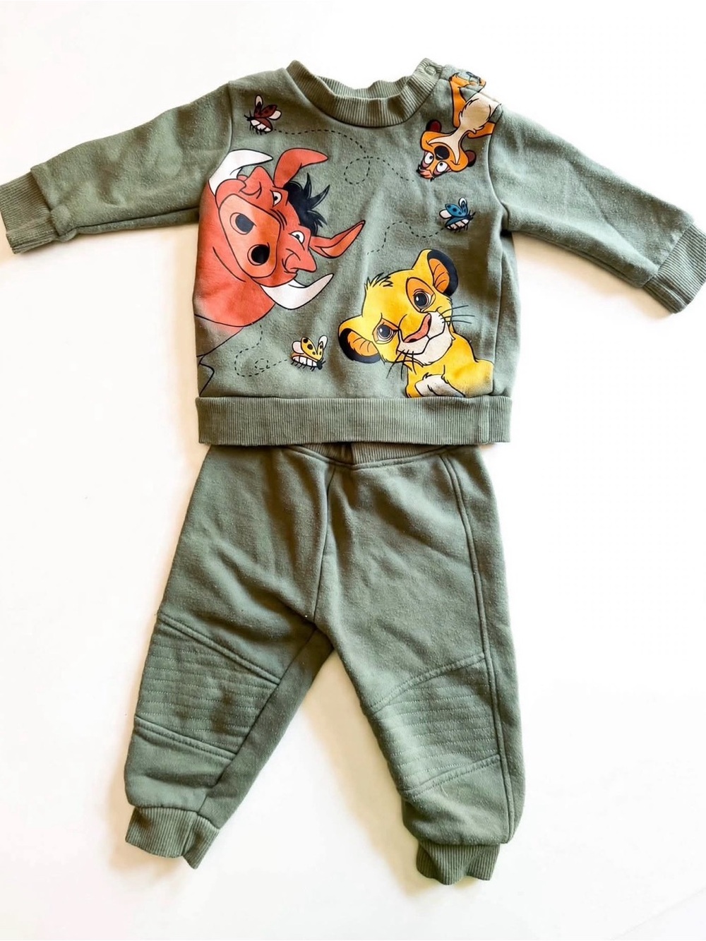 Disney Olive Green Lion King Sweatshirt & Jogger Set